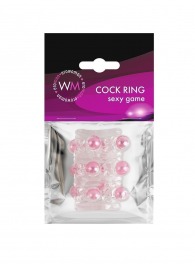 Прозрачная сквозная насадка на пенис с цветными шариками - Erowoman-Eroman - в Нижневартовске купить с доставкой