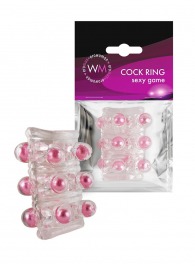 Прозрачная сквозная насадка на пенис с цветными шариками - Erowoman-Eroman - в Нижневартовске купить с доставкой