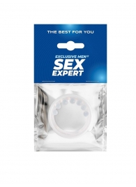Эрекционное кольцо с мягкой стимулирующей насадкой - Sex Expert - в Нижневартовске купить с доставкой