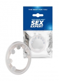 Эрекционное кольцо с мягкой стимулирующей насадкой - Sex Expert - в Нижневартовске купить с доставкой