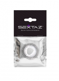Эластичное эрекционное кольцо с длинными черными «ресничками» - Sextaz - в Нижневартовске купить с доставкой