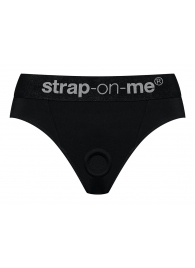Черные трусики для насадок Heroine Lingerie Harness - size XL - Strap-on-me - купить с доставкой в Нижневартовске