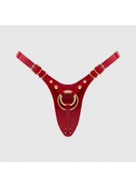Красный пояс для фиксации насадок Strap-On-Me Leatherette Harness Fabulous - Strap-on-me - купить с доставкой в Нижневартовске