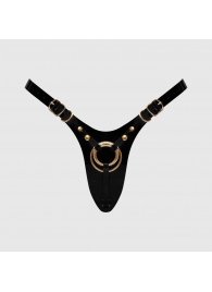 Черный пояс для фиксации насадок Strap-On-Me Leatherette Harness Fabulous - Strap-on-me - купить с доставкой в Нижневартовске