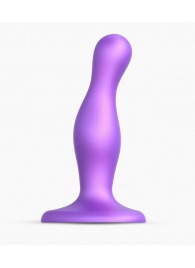 Фиолетовая насадка Strap-On-Me Dildo Plug Curvy size S - Strap-on-me - купить с доставкой в Нижневартовске