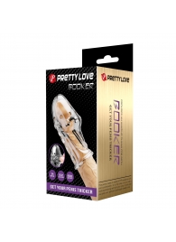 Прозрачная насадка на пенис Booker - 8 см. - Baile - в Нижневартовске купить с доставкой