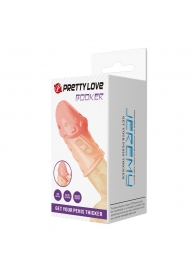 Телесная насадка на пенис Booker - 8 см. - Baile - в Нижневартовске купить с доставкой