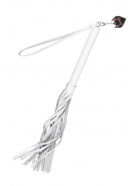 Белая кожаная плеть - 50 см. - Pecado - купить с доставкой в Нижневартовске