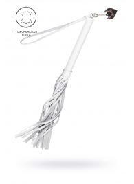 Белая кожаная плеть - 50 см. - Pecado - купить с доставкой в Нижневартовске