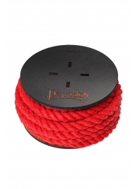 Красная веревка для шибари на катушке - 5 м. - Pecado - купить с доставкой в Нижневартовске