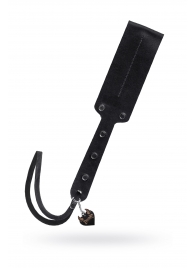 Черный кожаный пэддл - 32 см. - Pecado - купить с доставкой в Нижневартовске