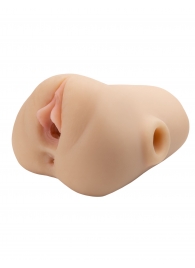 Телесный мастурбатор с вибрацией Double Pounder Vibrating Squeeze Stroker - Pipedream - в Нижневартовске купить с доставкой