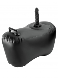 Черное надувное кресло с платформой для фиксации дилдо Body Dock Inflatable Love Seat - Pipedream - купить с доставкой в Нижневартовске