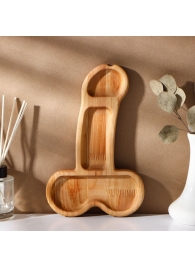 Деревянное блюдо для подачи в форме члена (25 х 16,5 х 1,7 см) - Сима-Ленд - купить с доставкой в Нижневартовске