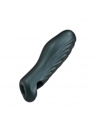 Серая силиконовая насадка на пенис с подхватом Manwan Ryzer - Manwan - в Нижневартовске купить с доставкой