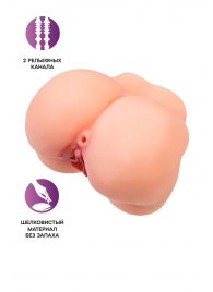 Реалистичный мастурбатор в форме попки с 2 любовными входами - No Name - в Нижневартовске купить с доставкой