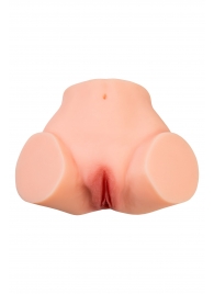 Телесный реалистичный мастурбатор-полуторс с 2 любовными входами - No Name - в Нижневартовске купить с доставкой
