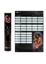 Плакат для двоих со скретч-слоем «БДСМ» - Сима-Ленд - купить с доставкой в Нижневартовске