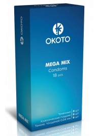 Презервативы OKOTO Mega Mix - 18 шт. - Sitabella - купить с доставкой в Нижневартовске
