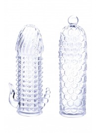 Набор из 2 прозрачных насадок на член Seductive Tickler Sleeves Set - NMC - в Нижневартовске купить с доставкой