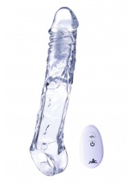 Прозрачная насадка-удлинитель Length Enhancer With Bullet с подхватом - 22,3 см. - NMC - в Нижневартовске купить с доставкой