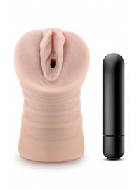 Телесный мастурбатор-вагина Ayumi с вибрацией - Blush Novelties - в Нижневартовске купить с доставкой