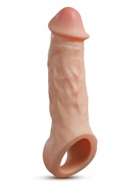 Телесная насадка-удлинитель Intrepid 9.25 Inch Realistic Penis Extender Sleeve - 23,5 см. - Blush Novelties - в Нижневартовске купить с доставкой