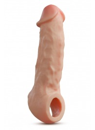 Телесная насадка-удлинитель Intrepid 9.25 Inch Realistic Penis Extender Sleeve - 23,5 см. - Blush Novelties - в Нижневартовске купить с доставкой
