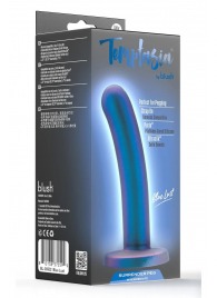 Синяя насадка с гладкой поверхностью Surrender 5.75 Inch Intermediate Pegging Dildo - 14,6 см. - Blush Novelties - купить с доставкой в Нижневартовске