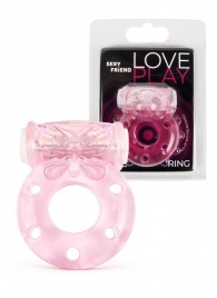 Розовое эрекционное виброкольцо с бабочкой - 1137 - в Нижневартовске купить с доставкой