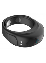 Черное эрекционное виброкольцо на ремешках - Boys of Toys - в Нижневартовске купить с доставкой