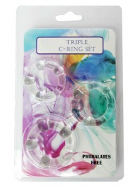 Набор из 3 эрекционных прозрачных колец - Boys of Toys - в Нижневартовске купить с доставкой