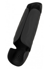 Черный вибромастурбатор с трехточечной стимуляцией Penis Trainer with 3 Point Stimulation - Orion - в Нижневартовске купить с доставкой