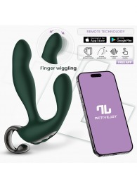 Зеленый вибромассажёр простаты Greeny - 12,8 см. - Intoyou - в Нижневартовске купить с доставкой