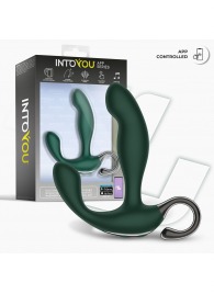 Зеленый вибромассажёр простаты Greeny - 12,8 см. - Intoyou - в Нижневартовске купить с доставкой