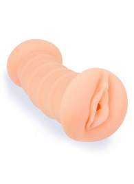 Телесный двусторонний мастурбатор с вибропулей и эрекционными кольцами в комплекте - Sexy Girl - в Нижневартовске купить с доставкой