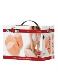 Телесный мастурбатор Liora с 2 любовными тоннелями - Baile - в Нижневартовске купить с доставкой