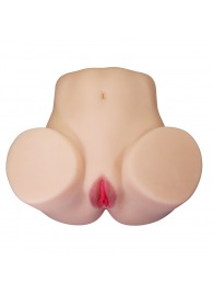 Телесный мастурбатор Julia с 2 любовными каналами - Baile - в Нижневартовске купить с доставкой