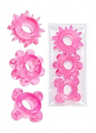 Комплект из 3 розовых эрекционных колец - Erowoman-Eroman - в Нижневартовске купить с доставкой