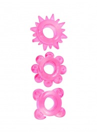 Комплект из 3 розовых эрекционных колец - Erowoman-Eroman - в Нижневартовске купить с доставкой