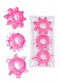 Комплект из трех розовых эрекционных колец - Erowoman-Eroman - в Нижневартовске купить с доставкой