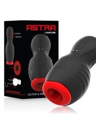 Черно-красный мастурбатор с вибрацией и всасыванием - JAMYJOB - в Нижневартовске купить с доставкой