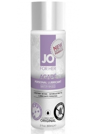 Лубрикант на водной основе для женщин JO AGAPE LUBRICANT ORIGINAL - 60 мл. - System JO - купить с доставкой в Нижневартовске