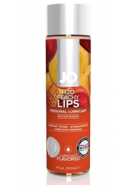 Лубрикант на водной основе с ароматом персика JO Flavored Peachy Lips - 120 мл. - System JO - купить с доставкой в Нижневартовске