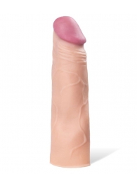 Реалистичная насадка с ярко выраженной головкой - 16,5 см. - A-toys - в Нижневартовске купить с доставкой Реалистичная насадка с ярко выраженной головкой - 16,5 см. - A-toys - в Нижневартовске купить с доставкой