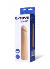 Реалистичная насадка с ярко выраженной головкой - 16,5 см. - A-toys - в Нижневартовске купить с доставкой Реалистичная насадка с ярко выраженной головкой - 16,5 см. - A-toys - в Нижневартовске купить с доставкой