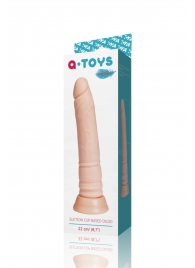Телесный фаллоимитатор A-toys с присоской - 22 см. - A-toys купить с доставкой в интернет-магазине Orgasmix в Нижневартовске Телесный фаллоимитатор A-toys с присоской - 22 см. - A-toys