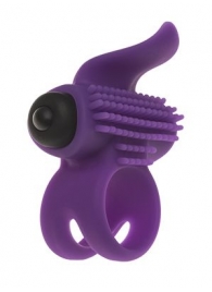 Эрекционное кольцо с подхватом мошонки и стимуляцией клитора Bullet Lastic Ring - Adrien Lastic - в Нижневартовске купить с доставкой