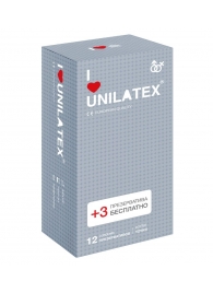 Презервативы с точками Unilatex Dotted - 12 шт. + 3 шт. в подарок - Unilatex - купить с доставкой в Нижневартовске