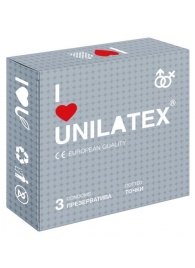 Презервативы с точками Unilatex Dotted - 3 шт. - Unilatex - купить с доставкой в Нижневартовске